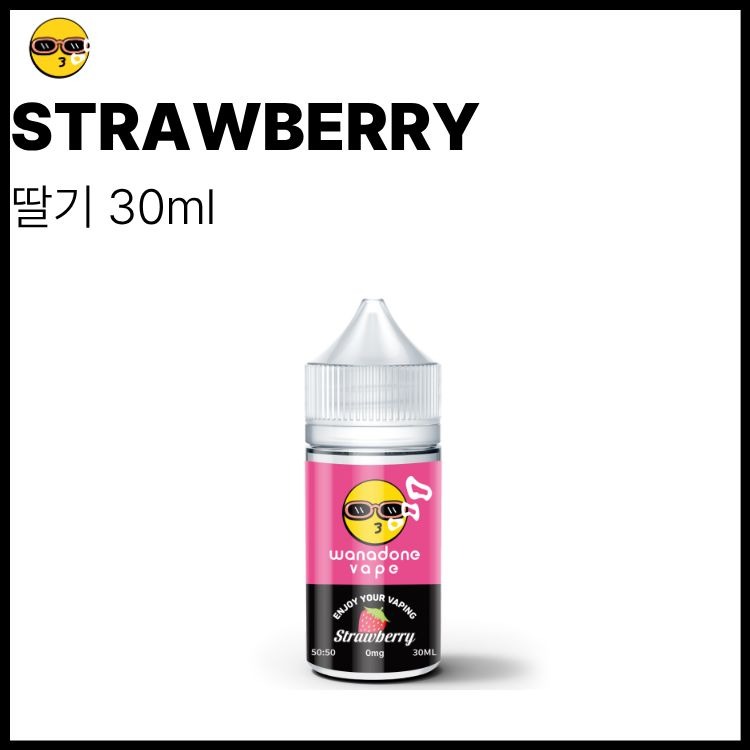 워나던베이프 무니코틴 액상 딸기 30ml